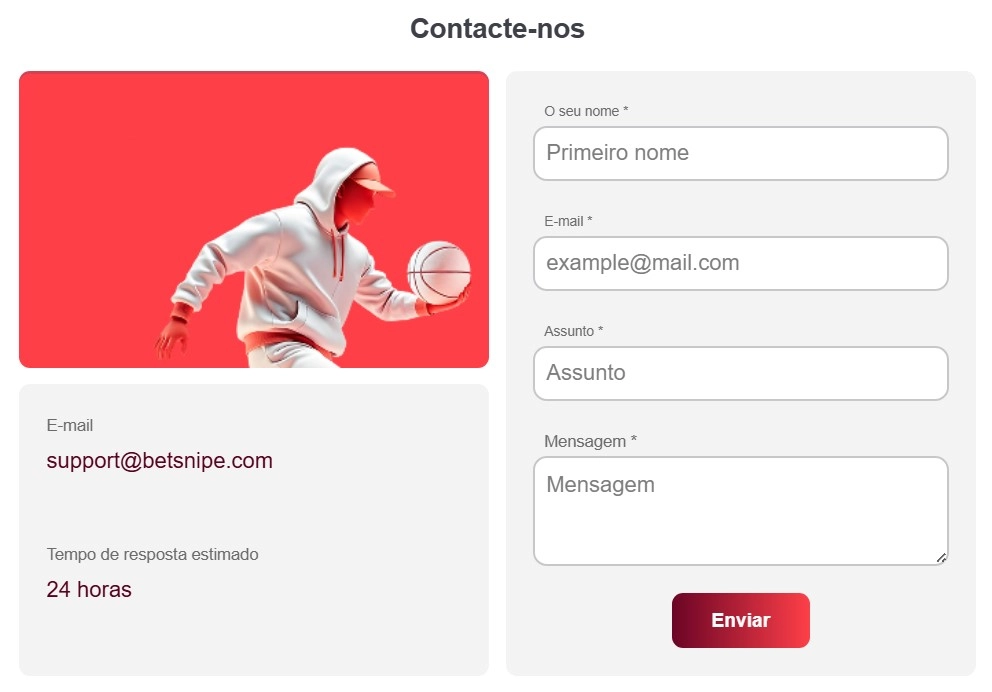 Apoio ao Cliente no BetSnipe